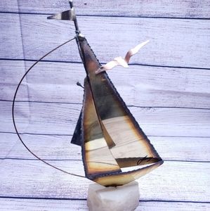 1970s Mario Jason Originals Sail Boat Signed